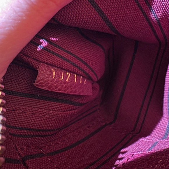 Authentic Louis Vuitton Monogram Empreinte Citadine PM Tote Bag Red - Picture 15 of 16